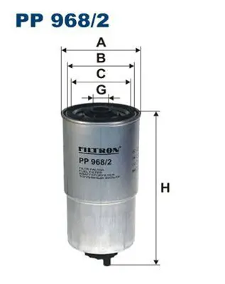 FILTRON PP 968/2 Mazot Filitresi Multıpla 1,9jtd 02 - 01 Punto Iı 11 - 01 06 - 03 Strada 12 - 00sorento 2,5 Crdı 03 46807036