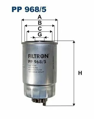 FILTRON PP 968/5 Yakıt Filitresi 68057228AA