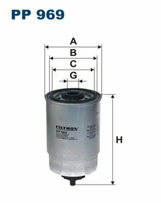 FILTRON PP 969 Yakıt Filitresi BF8T9155AA, ESR4686