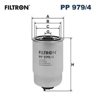 FILTRON PP 979/4 Mazot Filitresi Accent Era 1,5 Crdı 2008 - Getz 1,5 Crdı 2006 - İ30 1,6 Crdı 2007 - Santafe 2006 - - Ceed 1,6 Crdı 2012 - K2500 Crdı 2012 - Sorento 2010 - Sensorlu Tıp 319222B900