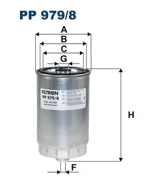 FILTRON PP 979/8 Yakıt Filtresi Hyundai Santa Fe Iıı- Grand Santa Fe-Kia Sorento Iı 319222B900