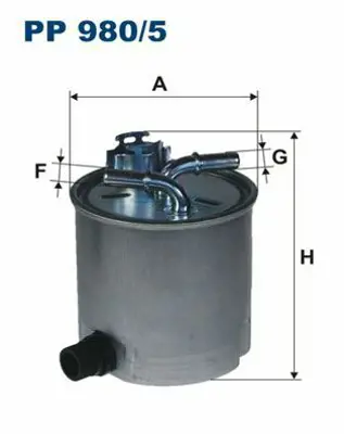 FILTRON PP980/5 Yakıt (Mazot) Filitresi Logan Logan Mcv Jımny 1,5dcı 8200619849