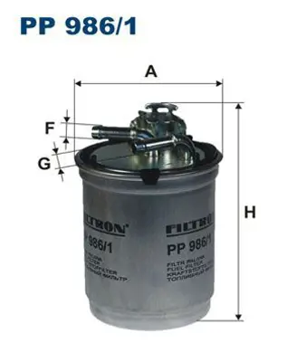 FILTRON PP 986/1 Yakıt Filitresi (Mazot) Polo Iv Fabıa Iı Cordaba Iıı Ibıza Iv 1,9 Tdı 01 - 02 6Q0127401H
