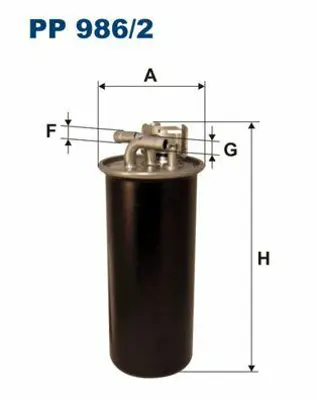 FILTRON PP 986/2 Yakıt Filtresi Audı A6 2.7 Tdi-3.0tdi 04-11 Asb-Bmk 4F0127435