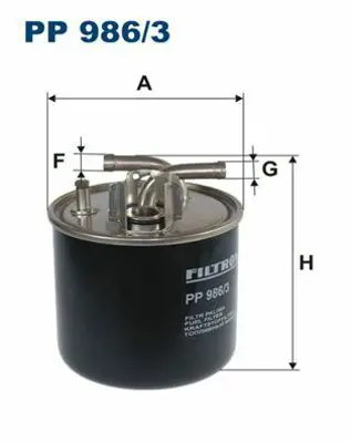 FILTRON PP 986/3 Yakıt Filitresi (Mazot) Audı A8 3,0 - 4,0 - 4,2 Tdı Quattro 0310 057127435C