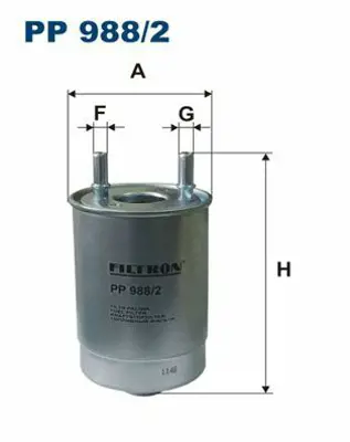 FILTRON PP 988/2 Yakıt Filtresi Megane Iıı-Scenıc Iıı-Fluence 1.5dci 164009384R