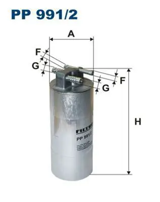 FILTRON PP 991/2 Yakıt Filitresi Audı A6 2,7 Tdı 3,0 Tdı 0511 4F0127401H