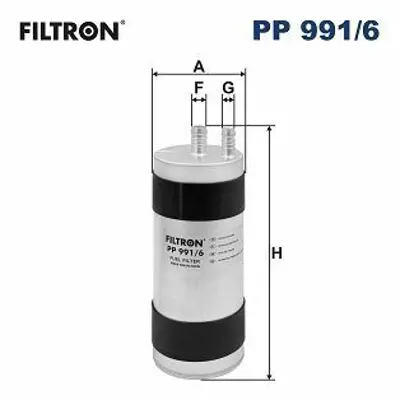 FILTRON PP 991/6 Yakır Filitresi A6 A7 A8 17>> 3.0tdı Ddvf Ddvb Dmga Panamera 4.0 S 16>> Dbuc 4N0127401A, 971127401A