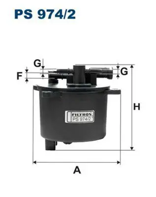 FILTRON PS 974/2 Yakıt Filitresi Komple P4007 P407 P508 P607 Ym P807 C5 Iı C5 Iıı C6 C Crosser Dw12c - Dw12bted4 (2,2hdı 16v) 08 Mondeo Iv S Max 2,2tdcı 0815 Outlander Iıı 2,2dı D 0613 Jaguar Xf 2,2d 1114 6G9Q9155AA