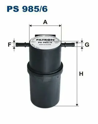 FILTRON PS 985/6 Yakıt Filtresi Vw Crafter 30-35 - 30-50 2.0 Tdı 2011 2E0127401, 2H0127401