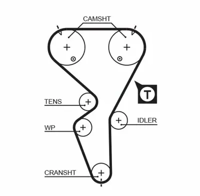 GATES 5458XS Triger Kayısı 0816.85, 5458XS, 5458XS
