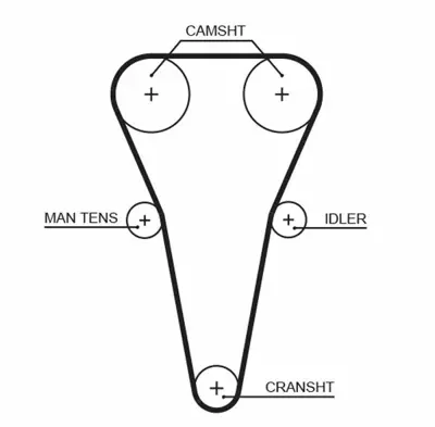 GATES 5567XS Triger Kayısı 243122X000, 0K30E12205