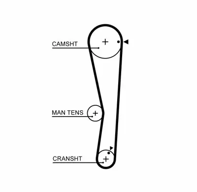 GATES 5687XS Triger Kayısı 96610029, D96610029, 96610029S1, 1145A051