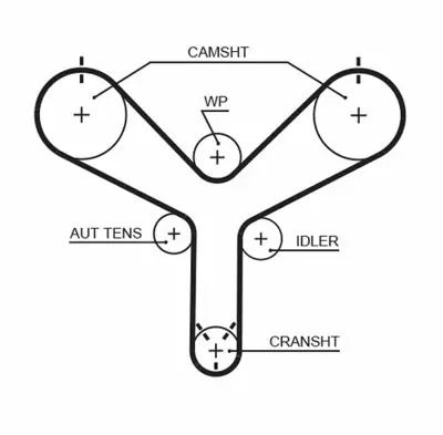 GATES K01T298 Triger Seti 1356859095, 1350550030, 1350350011