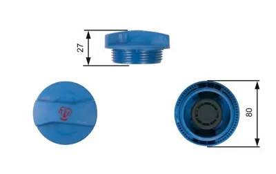 GATES RC211 Radyatör Yedek Su Depo Kapağı 1J0121321B