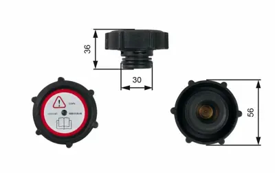GATES RC230 Radyatör Yedek Su Depo Kapağı 98BB8100AB