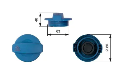 GATES RC237 Radyatör Yedek Su Depo Kapağı 8E0121321