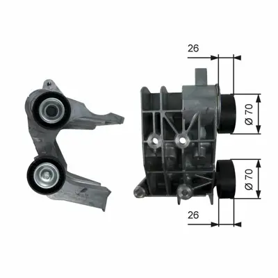 GATES T36107 Alternator Gergi Rulmanı (Kutuklu) Fıesta 1.3 (02 08) Ka 1.3ı 1.6ı (96 08) 1149701