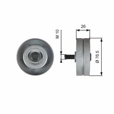 GATES T36182 Alternator Gergi Rulmanı Astra G H Combo Corsa 1.7 Dtı 38940PLZD00, 98012238
