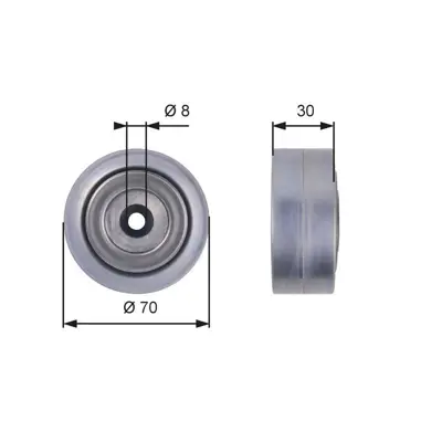 GATES T36386 Alternator Gergi Rulmanı A4 A5 A6 Q5 Amarok Tıguan Multıvan V Transporter V 2,0tdı - 2,0 Bıtdı 07> 03G145276A