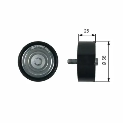 GATES T36407 Gergi Kasnağı 266  169-245  Düz A2662020419