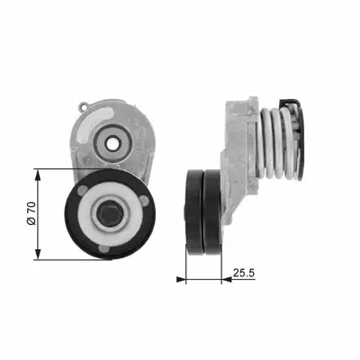 GATES T38432 Alternator Gergi Rulmanı Astra G H Combo Corsa C Merıva 1,7cdtı 1,7dtı 16v (00 ) 6204661