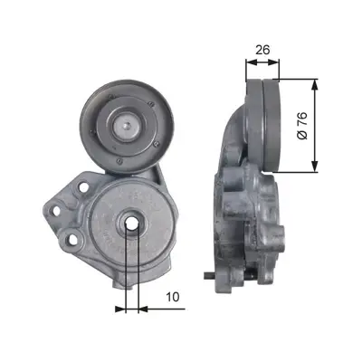 GATES T39173 Alternator Rulmanı Vw: Golf V 1.4tsı 06-08 Jetta Iıı 1.4tsı 06-10 Iv 11- Touran 1.4fsı 06-10 7431275380