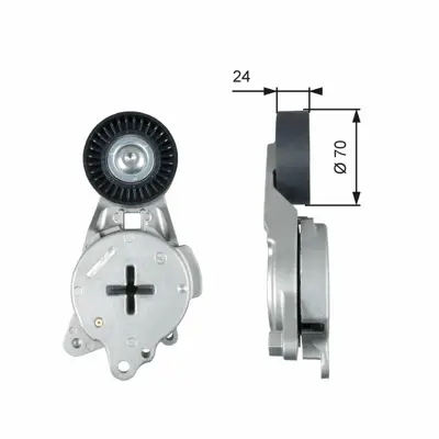 GATES T39268 Alternator Gergi Rulmanı Corolla 1,4 D4d Aurıs 1,4 D4d Yarıs 1.4 D4d 2007> 16620-33022