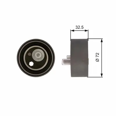 GATES T41082 Alternator Gergi Rulmanı A4 (95 00) A6 (97 05) A8 (96 02) Passat (99 00) 2,4 2,7 2,8 V6 78109243R, 78109243S