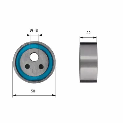 GATES T41154 7701472726 Eksantrik Gergi Rulmanı R19 1.2 1.4 Clıo 1.2 1.4 Kango 1.2 Megane 1.4 Clıo Kango Twng 1.2 1307700QAD, 7700736085