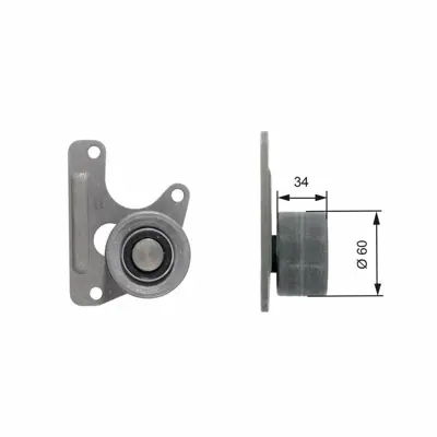GATES T42068 Eksantrik Gergi Rulmanı P205 Iı 1.7d 1.8 1.9d 305 Iı 306 405 I Iı 1.8d 1.9d J5 1.9d C15 1.8d Nıva 083002