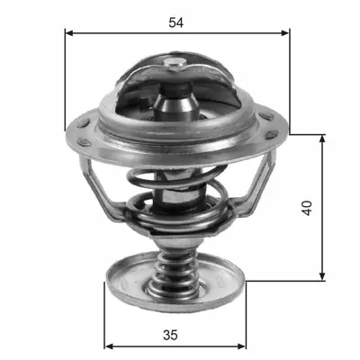 GATES TH06082G1 Thermostat Fıesta Iv 1.0-1.3 2001-2008 2S6G8A586A2H