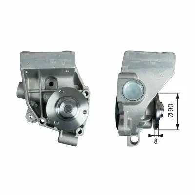 GATES WP0138 Devirdaim Su Pompası Boxer Jumper Ducato 2.5 2.8d 2.8td 2.8hdı 98>06 1201C9