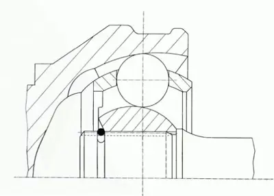 GKN 306284 Aks Kafası Dış 7E0498099C, 7E0498099CX, 7LA498099