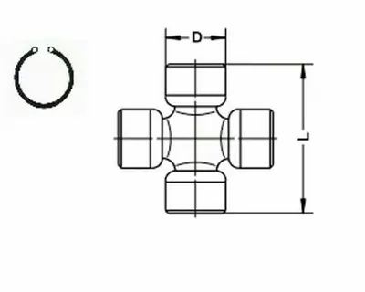 GKN U074 Mafsal Kardan Mili Jeep Dodge Chrysler 0004746936
