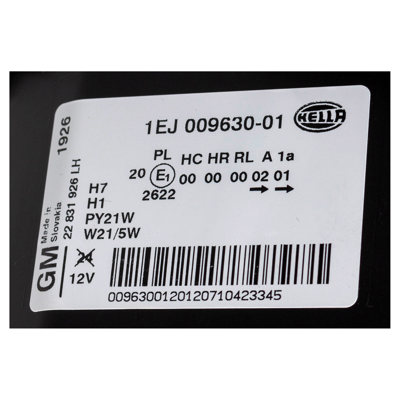 PSA 22831926 Far Sol Tn:Ns Halojen Farlic1 D1 Insig. 1216687, 1216740, 13226782, 22831926