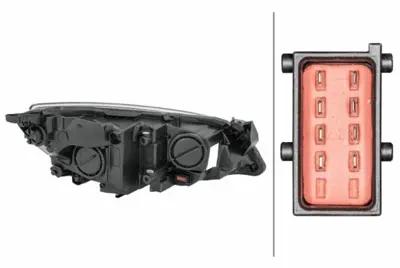 HELLA 1EG 010 011-371 Far Sol Siyah Sport Astra J 10> 12 Tanim Ab5 1216219, 13297722