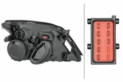 HELLA 1EL 008 320-071 Far Sinyal Sol Vectra C 04-02-08-05-Kombi 10-03-08-05-Sıgnum 05-03-08-05 Elektrikli H7 H7 1216121, 93171428
