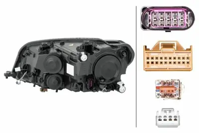 HELLA 1EL012286-221 Far Komple Sağ Xenon Caddy 16> 2K1941032A