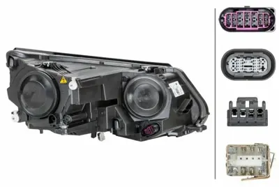 HELLA 1ZS 010 748-311 Far Sol Komple Tıguan 1115 5N1941753, 5N1941753B