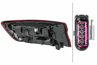 HELLA 2SD 012 246-181 Stop Lambası Dıs Sağ 8W5945092G, 8W5945092E