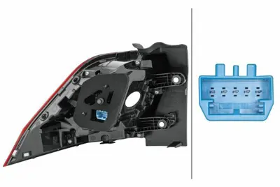 HELLA 2SD 012 521-061 Stop Lambası Dıs Sağ 5NA945208C, 5NA945208F