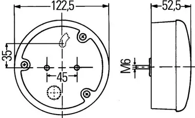 HELLA 2SD964169-331 Stop Lambası Arka Komple Ünıversal 37 Lı Led Sol (24v)(122 5mm) Volvo-Scanıa-Daf 1529559, 1866830, 40112520