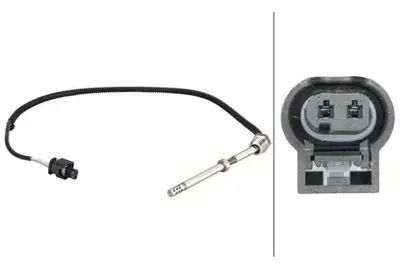 HELLA 6PT010376-121 Egzoz Sicaklik Sensoru (Katalizator Oncesi) W204 07>09 S204 07>09 W211 02>08 S211 03>09 Sprinter 906 06>16 A0009058800