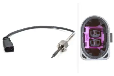 HELLA 6PT014494-161 Egzoz Gaz Sıcaklık Sensoru ( G235 )  Bora Golf Iv Polo A2 A3 02>05 36906088C