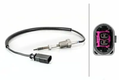 HELLA 6PT 014 494-711 Egzoz Gazı Sıcaklık Sensoru (Egzoz Turbo Sarj Oncesı) Transporter T5 03>10 2.5tdı Bnz Bpc 70906088AC