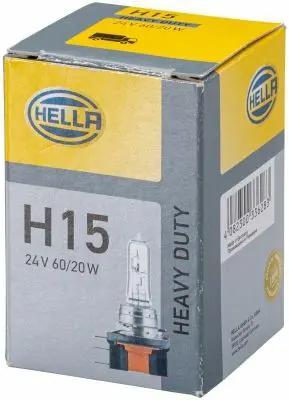 HELLA 8GJ168119-241 Ampul (Uzun Far - Gunduz Farı) Unıversal H15 20-60w 24v - Lıebherr 11182332, 64177, H15HDCP1