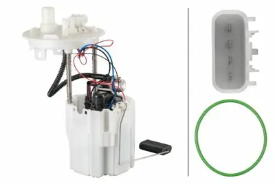 HELLA 8TF 358 106-951 Yakıt Pompa Ünıtesı 1232368, 15776392