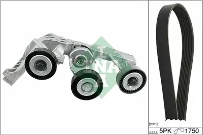 INA 529 0081 10 Kanallı Kayıs Seti (5pk1750, Kutuklu) A-Class W168 01>04 Vaneo 414 02>05 A6682000570