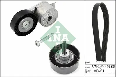 INA 529021810 V Kayıs Seti (Gergi+kayıs) V Ford Galaxy (Wa6) 1.8 Tdci 0615 Mondeo Iv (Ba7) 1.8 Tdci 0615 S-Max (Wa6) 1.8 Tdci 0615 YS6E6C301BB